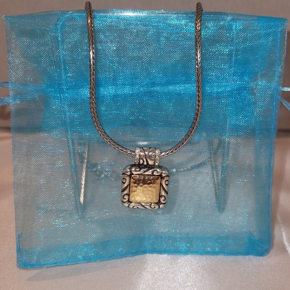 EUC Brighton Regina Necklace silver-gold
